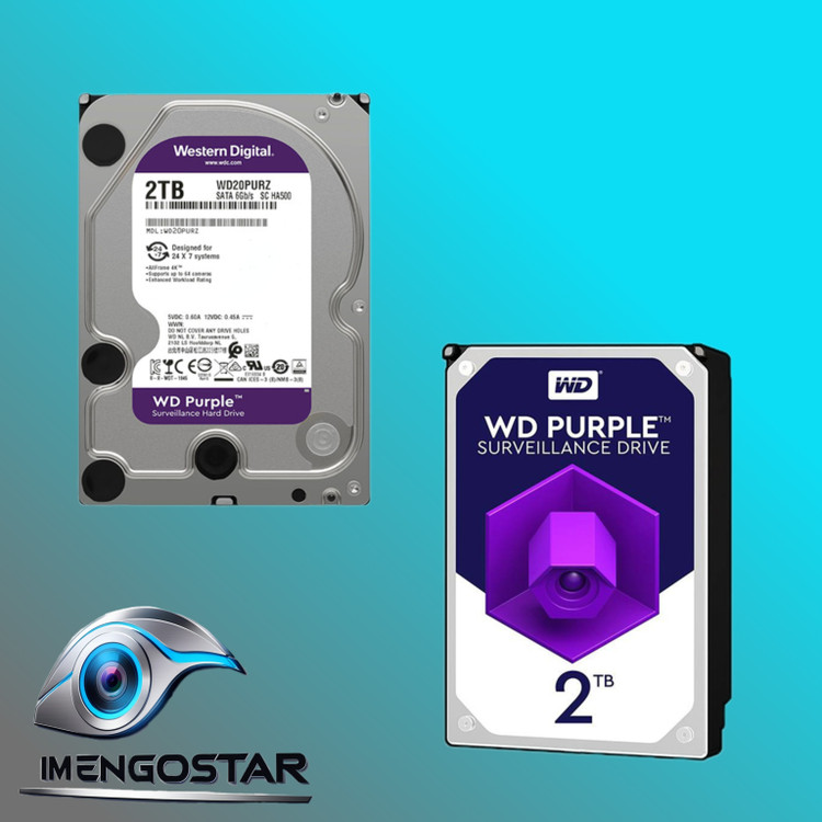 هارد دیسک اینترنال وسترن دیجیتال 2 ترابایت شرکتی مدل WD Purple
