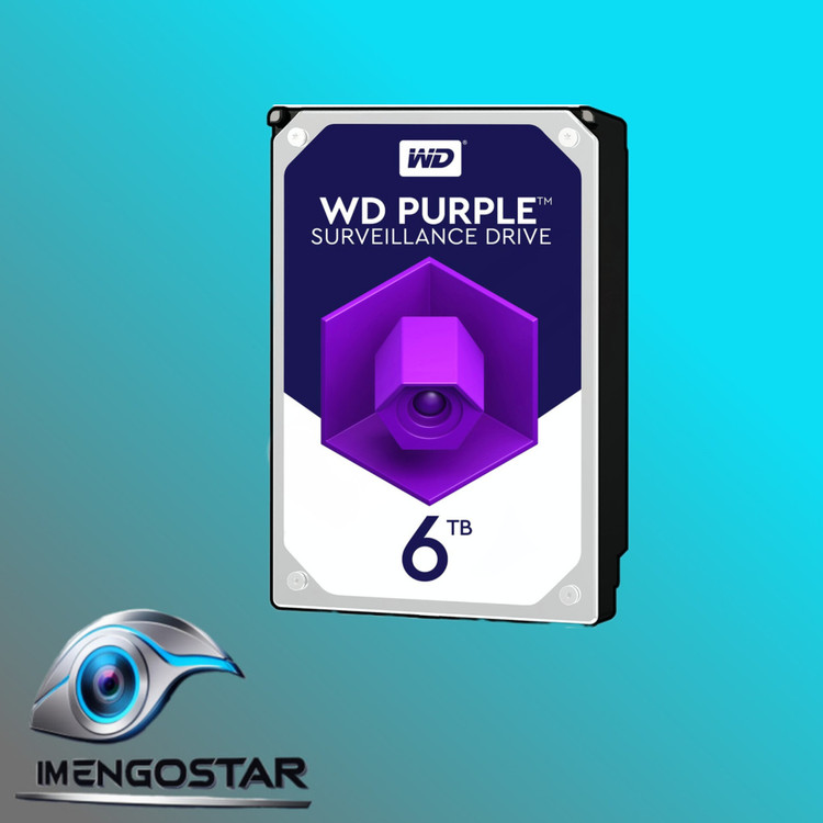 هارد ۶ ترابایت شرکتی وسترن بنفش WD Purple | مناسب DVR و NVR | ایمن گستر اصفهان